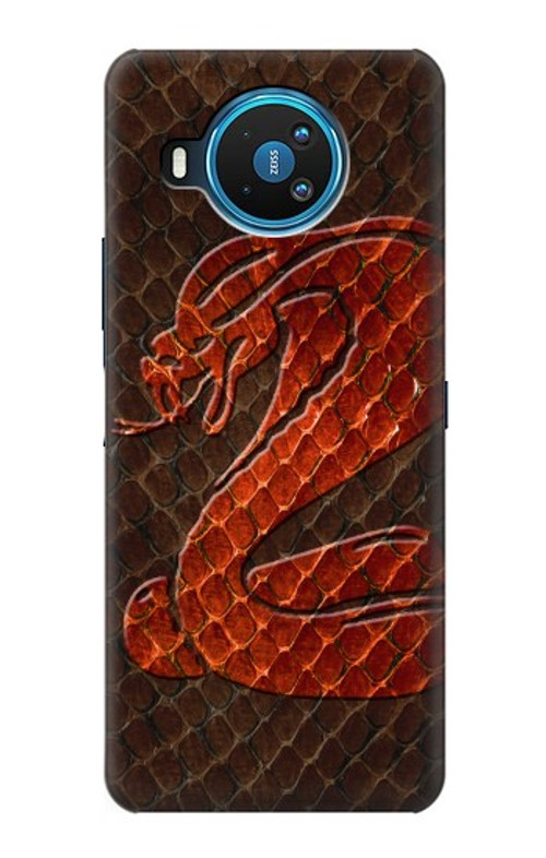 S0663 Cobra Snake Skin Case Cover Custodia per Nokia 8.3 5G