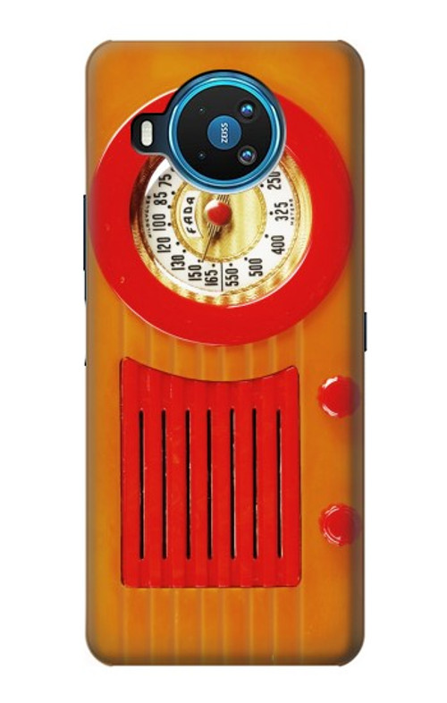 S2780 Vintage Orange Bakelite Radio Case Cover Custodia per Nokia 8.3 5G S2780 Vintage Orange Bakelite Radio Case Cover Custodia per Nokia 8.3 5G