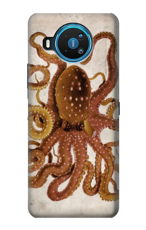 S2801 Vintage Octopus Case Cover Custodia per Nokia 8.3 5G S2801 Vintage Octopus Case Cover Custodia per Nokia 8.3 5G