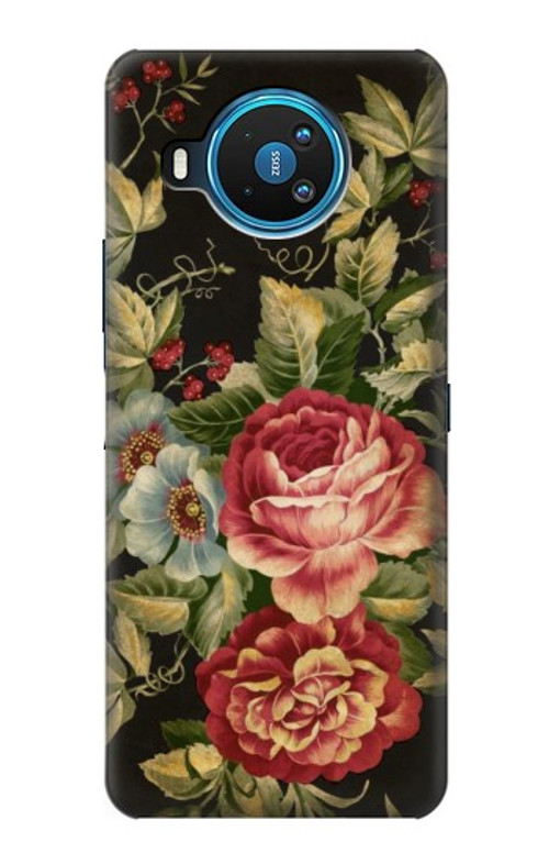 S3013 Vintage Antique Roses Case Cover Custodia per Nokia 8.3 5G