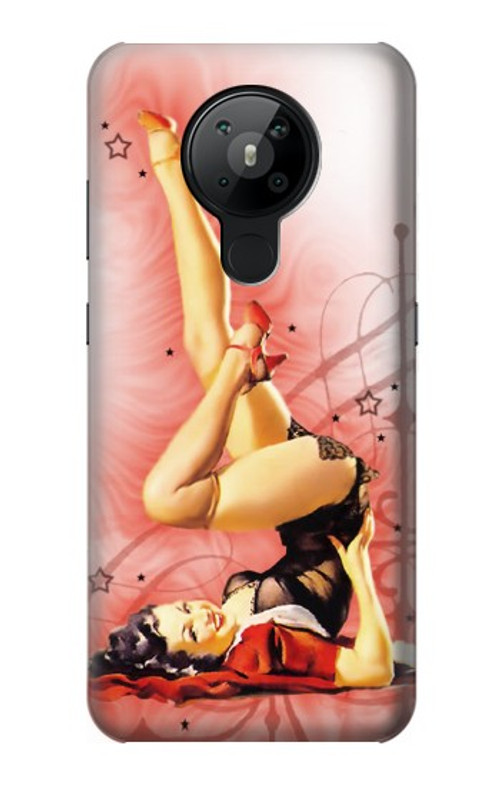 S1669 Pinup Girl Vintage Case Cover Custodia per Nokia 5.3