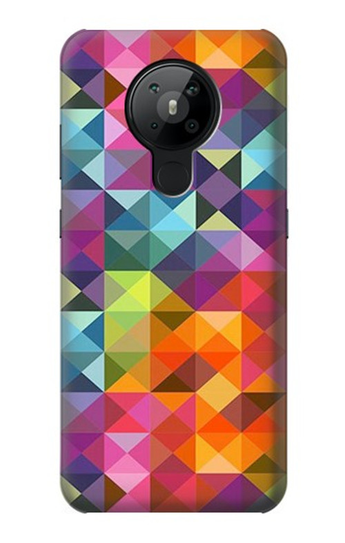 S3477 Abstract Diamond Pattern Case Cover Custodia per Nokia 5.3