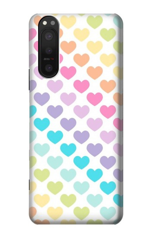 S3499 Colorful Heart Pattern Case Cover Custodia per Sony Xperia 5 II