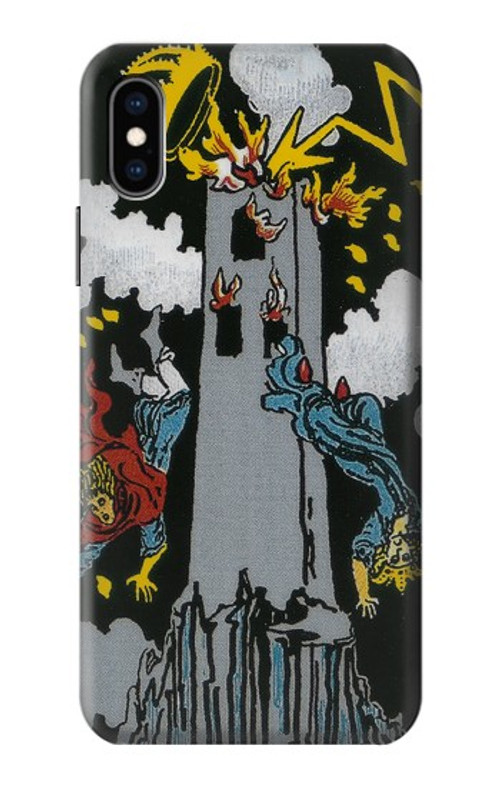 S3745 Tarot Card The Tower Case Cover Custodia per iPhone X, iPhone XS