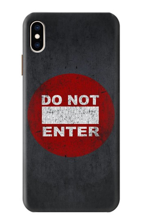 S3683 Do Not Enter Case Cover Custodia per iPhone XS Max