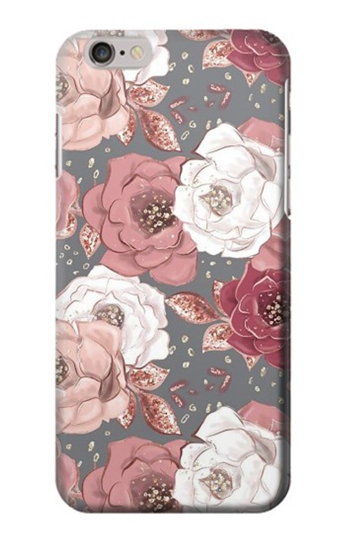 S3716 Rose Floral Pattern Case Cover Custodia per iPhone 6 6S