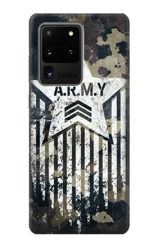 S3666 Army Camo Camouflage Case Cover Custodia per Samsung Galaxy S20 Ultra