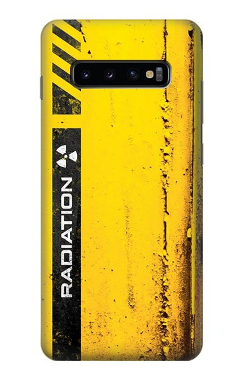 S3714 Radiation Warning Case Cover Custodia per Samsung Galaxy S10 Plus