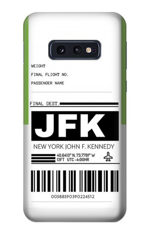 S3664 Airline Travel Luggage Label Case Cover Custodia per Samsung Galaxy S10e
