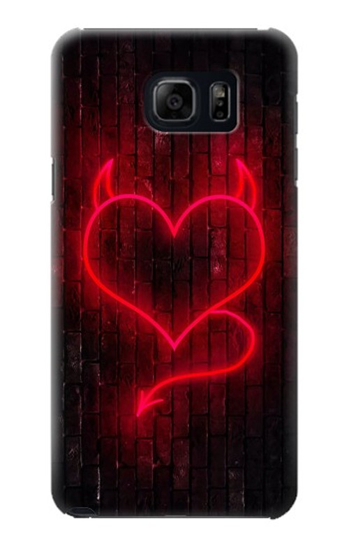 S3682 Devil Heart Case Cover Custodia per Samsung Galaxy S6 Edge Plus