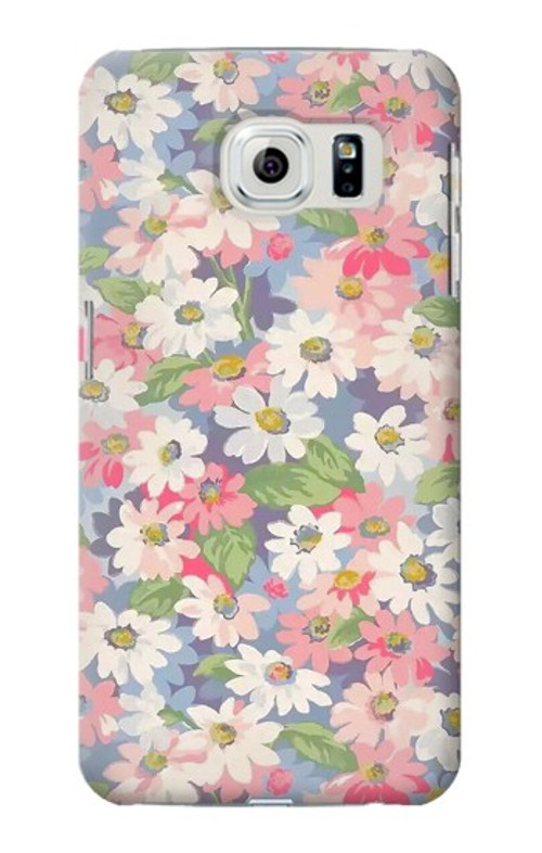 S3688 Floral Flower Art Pattern Case Cover Custodia per Samsung Galaxy S6