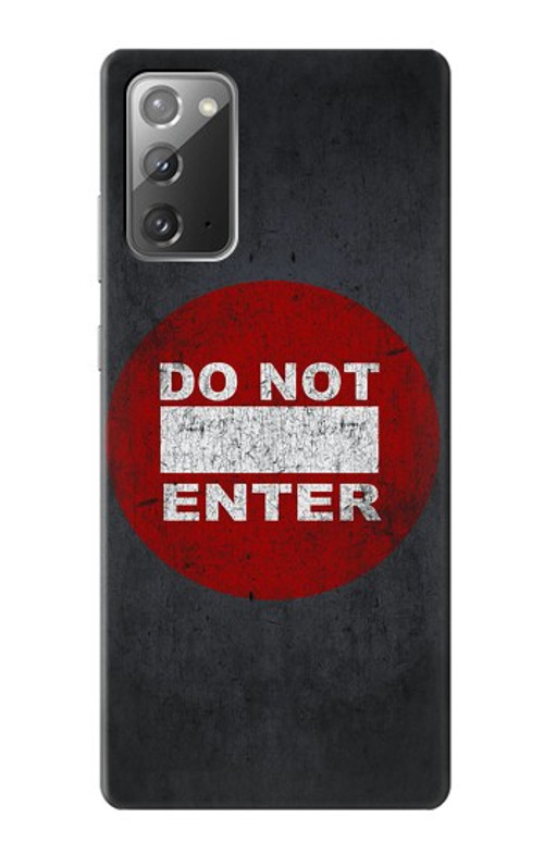 S3683 Do Not Enter Case Cover Custodia per Samsung Galaxy Note 20