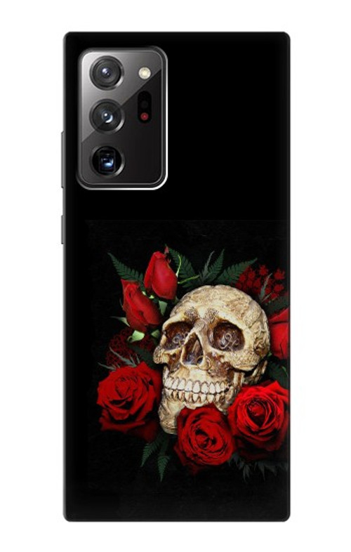 S3753 Dark Gothic Goth Skull Roses Case Cover Custodia per Samsung Galaxy Note 20 Ultra, Ultra 5G