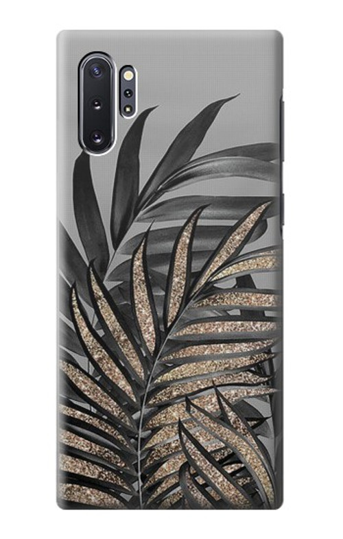 S3692 Gray Black Palm Leaves Case Cover Custodia per Samsung Galaxy Note 10 Plus