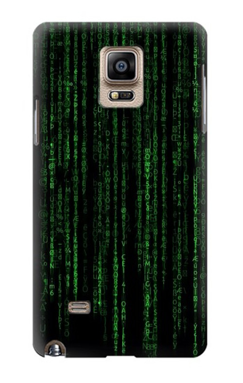 S3668 Binary Code Case Cover Custodia per Samsung Galaxy Note 4