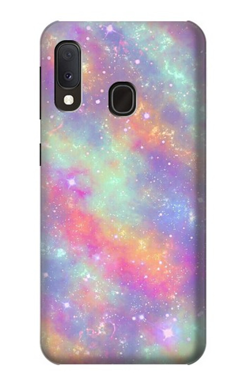 S3706 Pastel Rainbow Galaxy Pink Sky Case Cover Custodia per Samsung Galaxy A20e