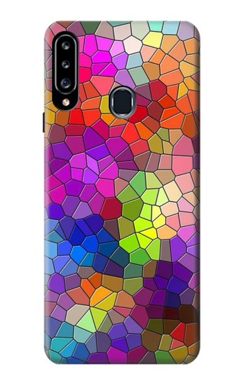 S3677 Colorful Brick Mosaics Case Cover Custodia per Samsung Galaxy A20s