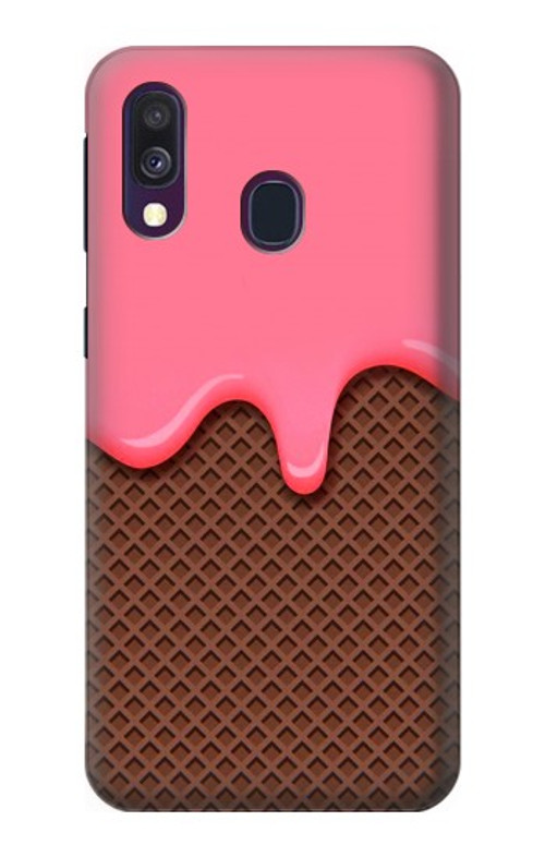 S3754 Strawberry Ice Cream Cone Case Cover Custodia per Samsung Galaxy A40
