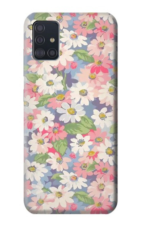 S3688 Floral Flower Art Pattern Case Cover Custodia per Samsung Galaxy A51