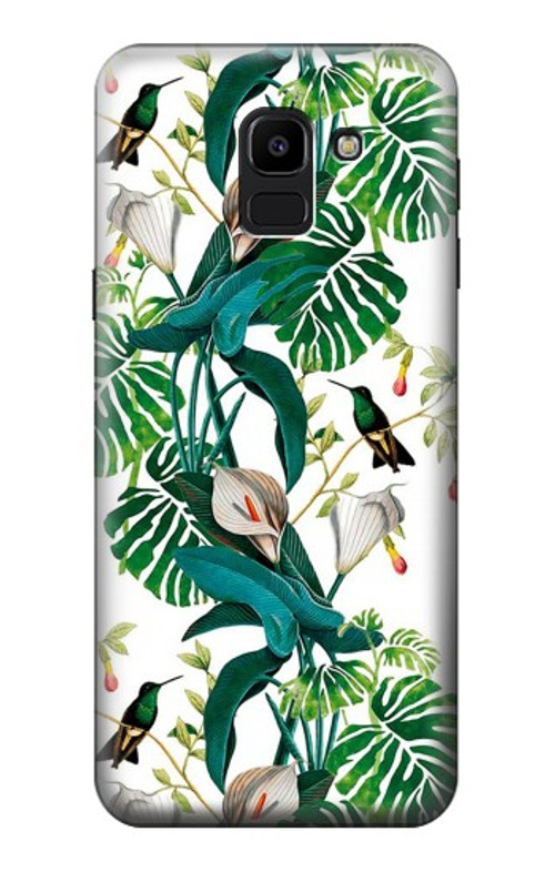 S3697 Leaf Life Birds Case Cover Custodia per Samsung Galaxy J6 (2018)