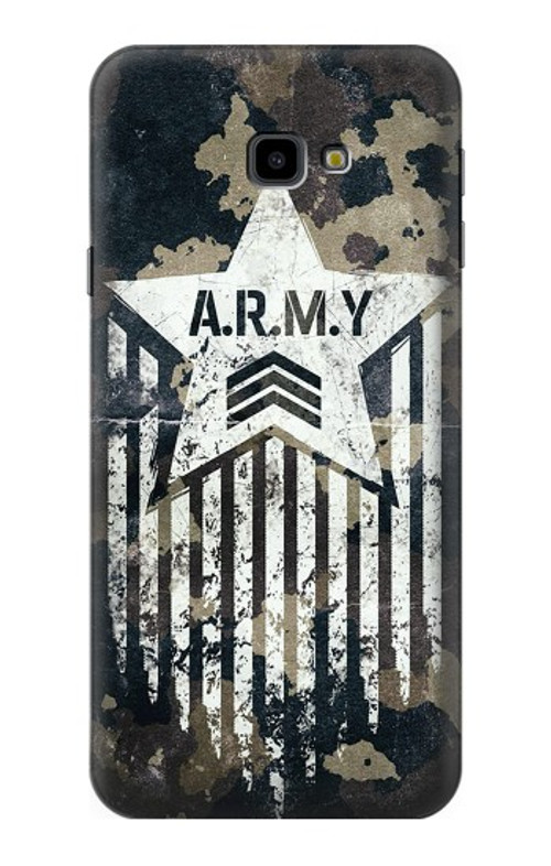 S3666 Army Camo Camouflage Case Cover Custodia per Samsung Galaxy J4+ (2018), J4 Plus (2018)