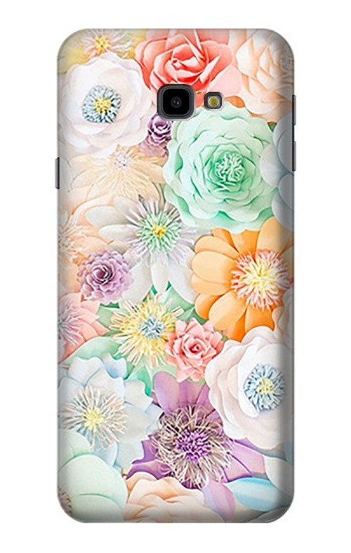 S3705 Pastel Floral Flower Case Cover Custodia per Samsung Galaxy J4+ (2018), J4 Plus (2018)