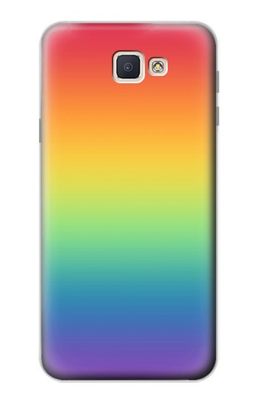 S3698 LGBT Gradient Pride Flag Case Cover Custodia per Samsung Galaxy J7 Prime (SM-G610F)