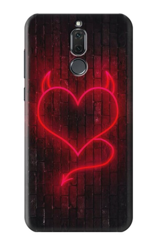 S3682 Devil Heart Case Cover Custodia per Huawei Mate 10 Lite