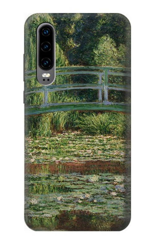 S3674 Claude Monet Footbridge and Water Lily Pool Case Cover Custodia per Huawei P30