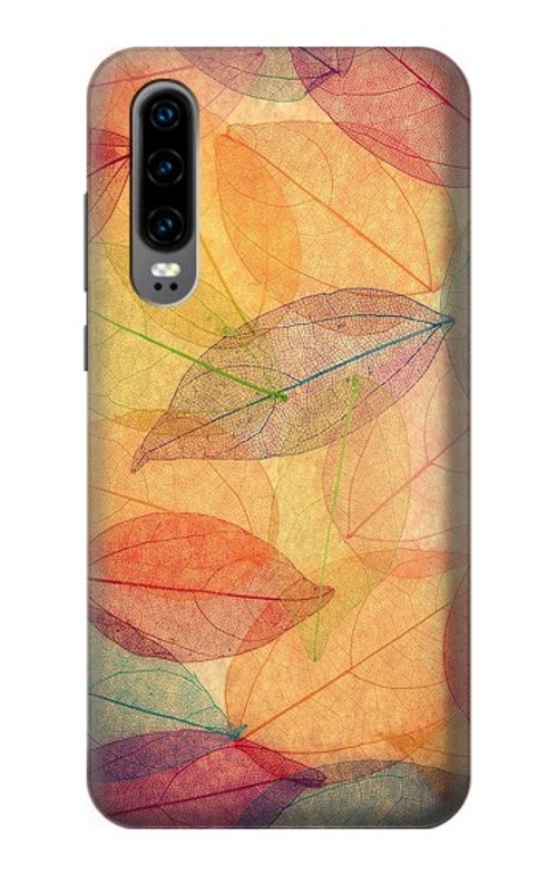 S3686 Fall Season Leaf Autumn Case Cover Custodia per Huawei P30