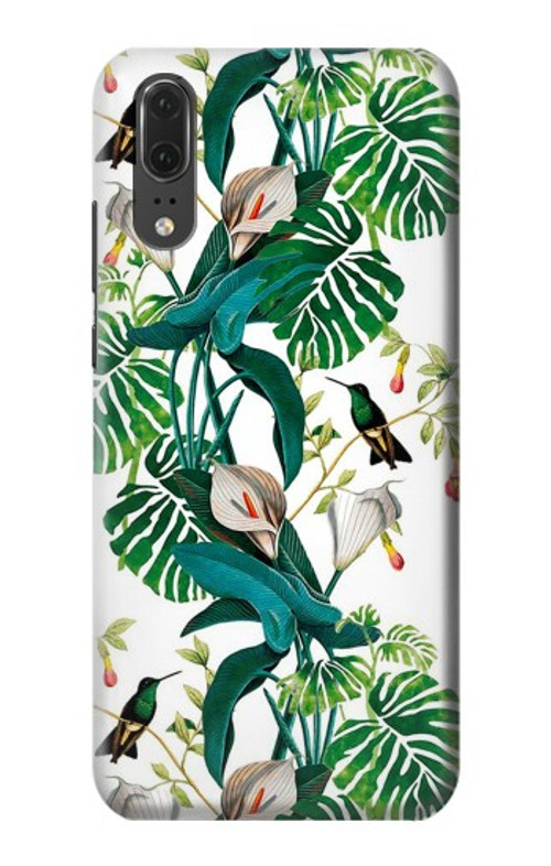 S3697 Leaf Life Birds Case Cover Custodia per Huawei P20