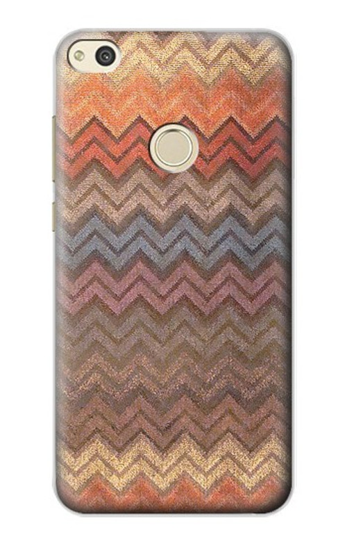 S3752 Zigzag Fabric Pattern Graphic Printed Case Cover Custodia per Huawei P8 Lite (2017)