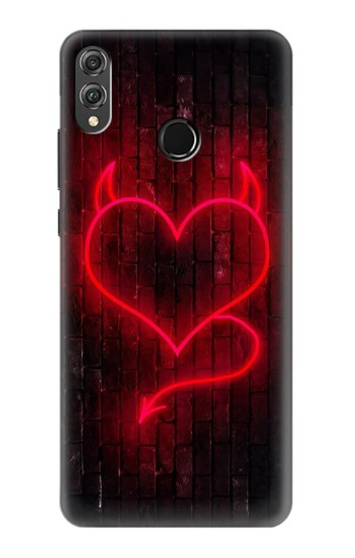 S3682 Devil Heart Case Cover Custodia per Huawei Honor 8X