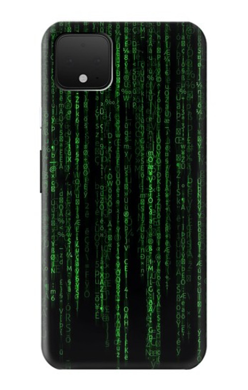 S3668 Binary Code Case Cover Custodia per Google Pixel 4