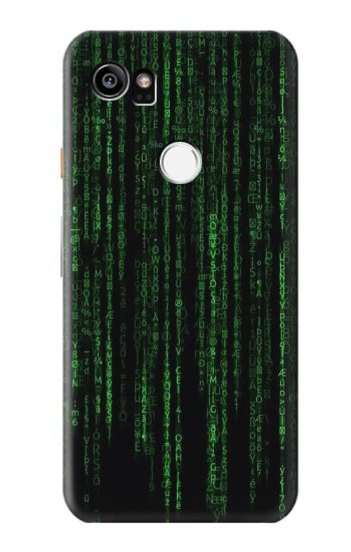 S3668 Binary Code Case Cover Custodia per Google Pixel 2 XL