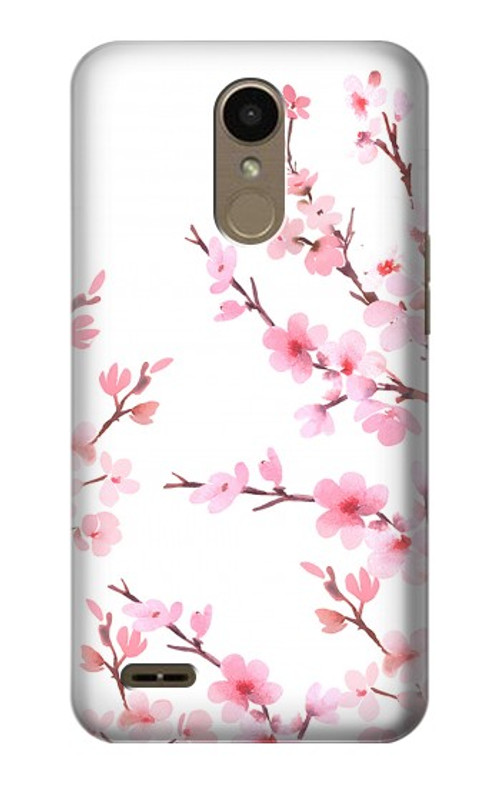 S3707 Pink Cherry Blossom Spring Flower Case Cover Custodia per LG K10 (2018), LG K30