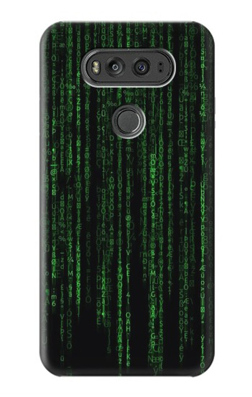 S3668 Binary Code Case Cover Custodia per LG V20