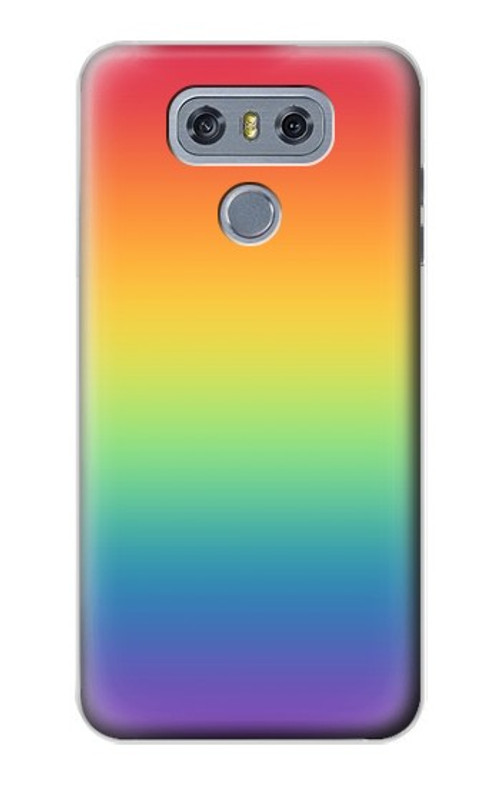 S3698 LGBT Gradient Pride Flag Case Cover Custodia per LG G6