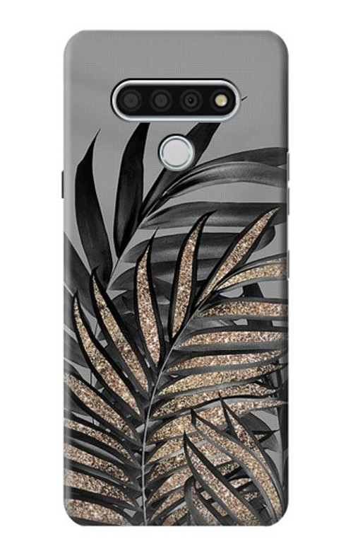 S3692 Gray Black Palm Leaves Case Cover Custodia per LG Stylo 6