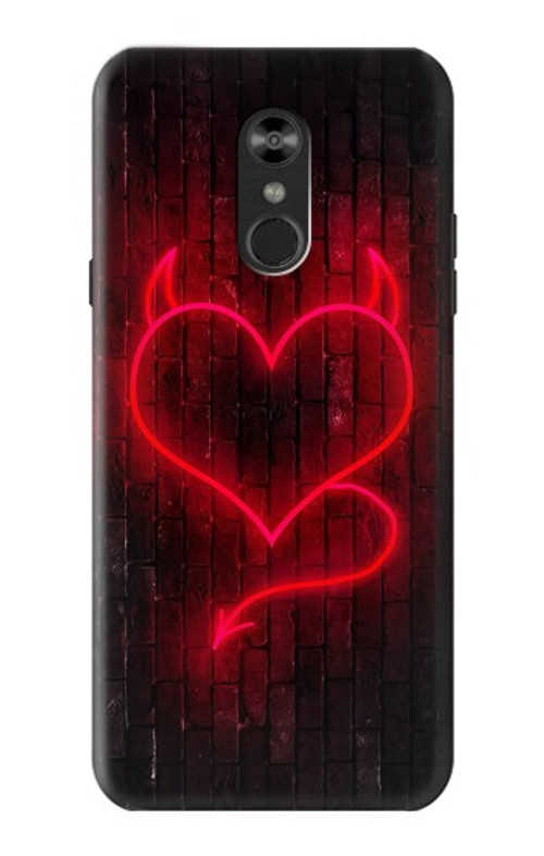 S3682 Devil Heart Case Cover Custodia per LG Q Stylo 4, LG Q Stylus