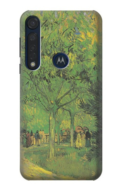S3748 Van Gogh A Lane in a Public Garden Case Cover Custodia per Motorola Moto G8 Plus