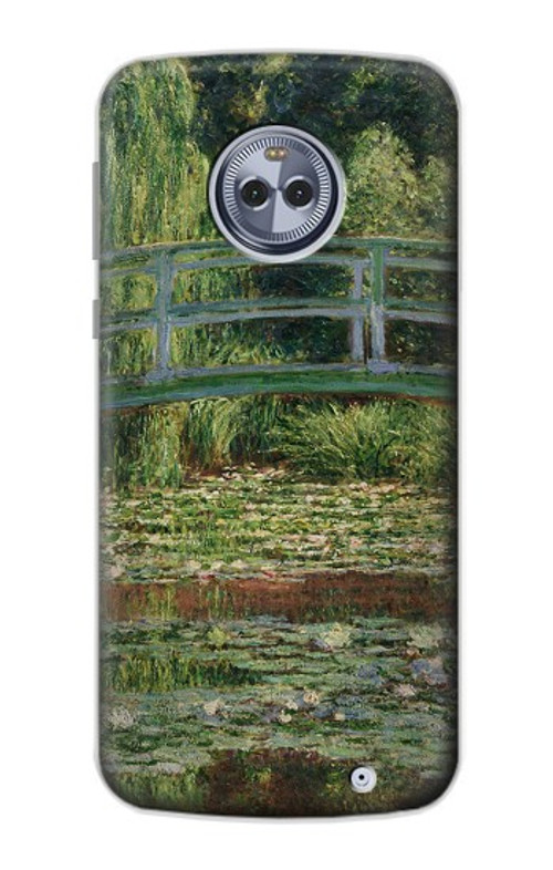S3674 Claude Monet Footbridge and Water Lily Pool Case Cover Custodia per Motorola Moto X4