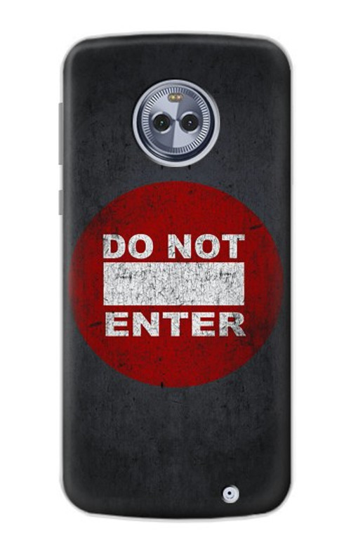 S3683 Do Not Enter Case Cover Custodia per Motorola Moto X4