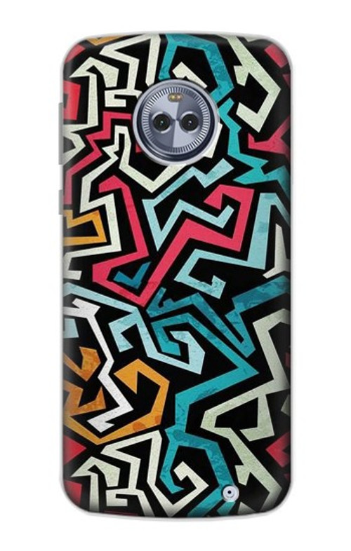 S3712 Pop Art Pattern Case Cover Custodia per Motorola Moto X4