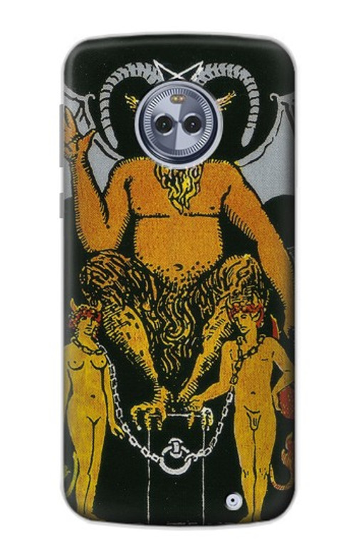 S3740 Tarot Card The Devil Case Cover Custodia per Motorola Moto X4