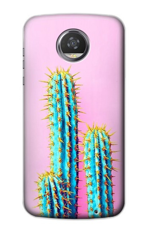 S3673 Cactus Case Cover Custodia per Motorola Moto Z2 Play, Z2 Force