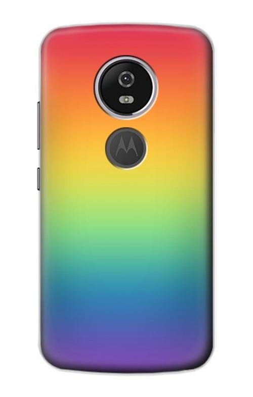 S3698 LGBT Gradient Pride Flag Case Cover Custodia per Motorola Moto E5 Plus