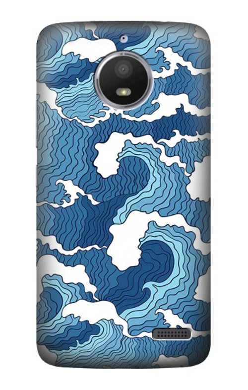 S3751 Wave Pattern Case Cover Custodia per Motorola Moto E4
