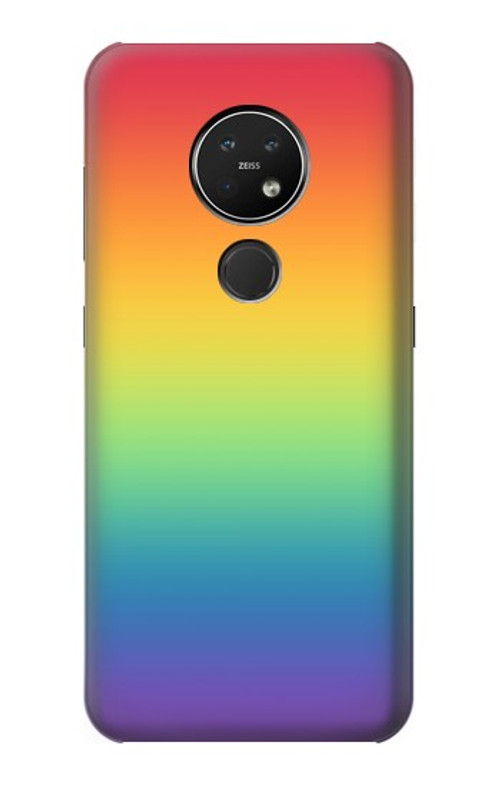 S3698 LGBT Gradient Pride Flag Case Cover Custodia per Nokia 7.2