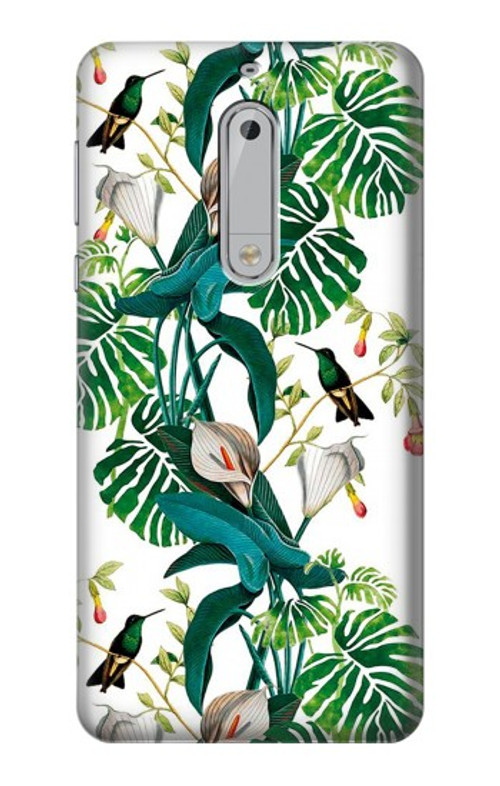 S3697 Leaf Life Birds Case Cover Custodia per Nokia 5